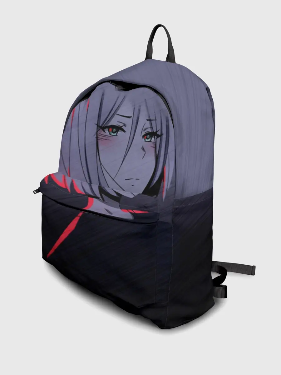 Рюкзак джинсовый / Аниме. Грустная