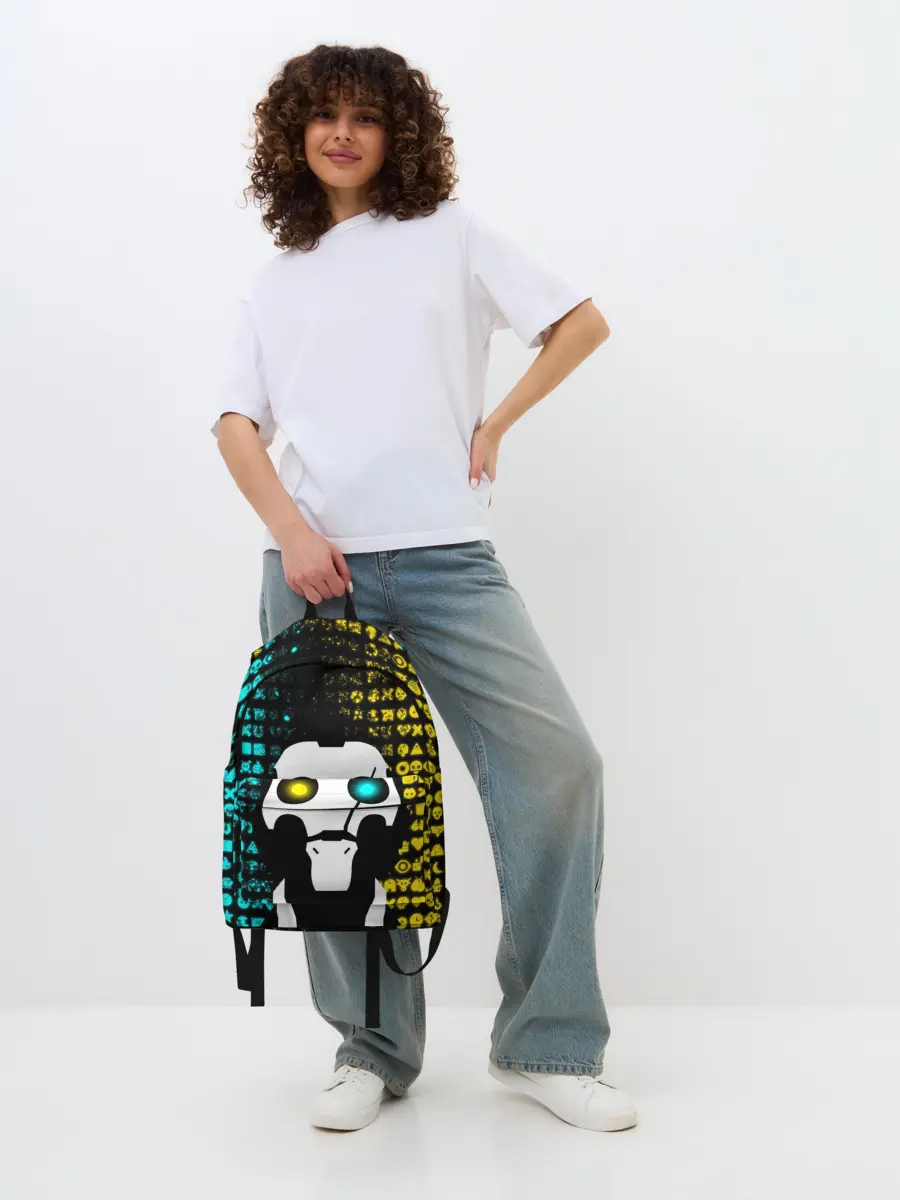 Рюкзак джинсовый / ЛЮБОВЬ СМЕРТЬ И РОБОТЫ