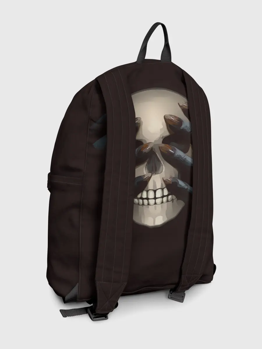 Рюкзак джинсовый / Руки на черепе