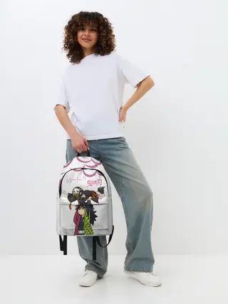 Рюкзак джинсовый / Гию и Незуко Kimetsu no Yaiba