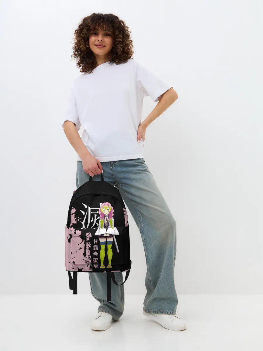 Рюкзак джинсовый / Mitsuri Kanroji | Kimetsu no Yaiba