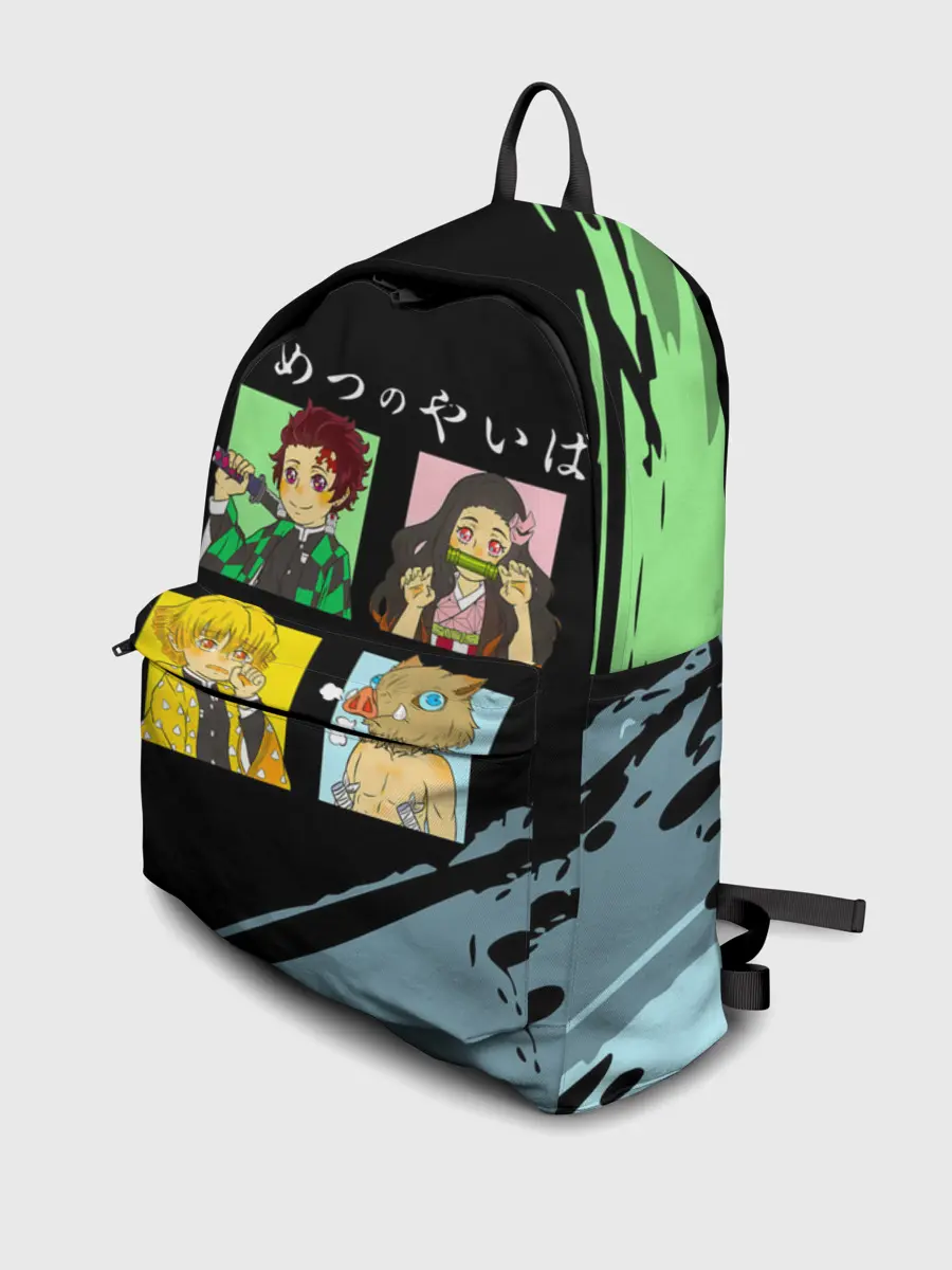 Рюкзак джинсовый / Танджиро Незуко Зеницу и Иноске