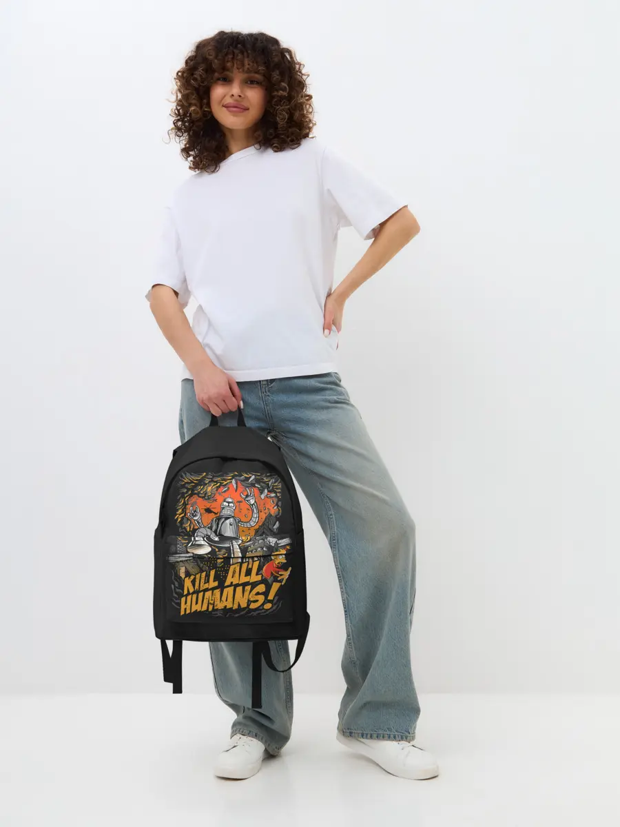 Рюкзак джинсовый / Кайдзю Бендер