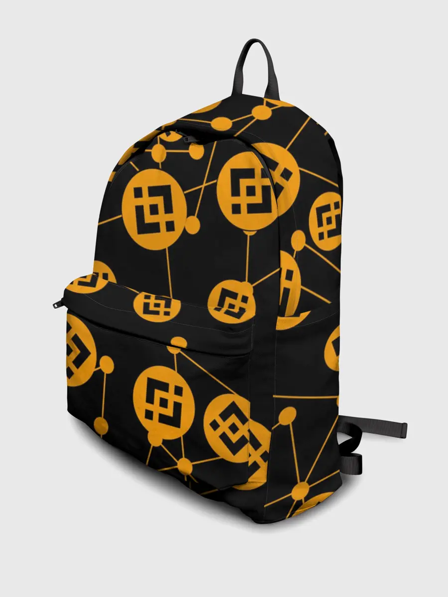 Рюкзак джинсовый / BINANCE / БИНАНС / УЗОР