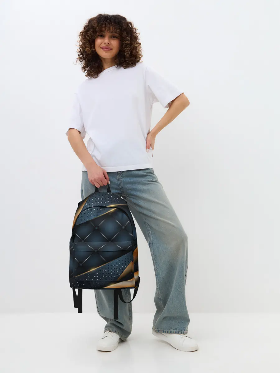 Рюкзак джинсовый / 3D VIP GOLD CORNERS