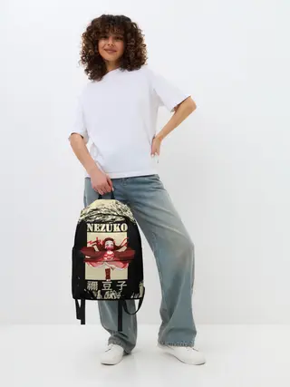 Рюкзак джинсовый / NEZUKO | Kimetsu no Yaiba