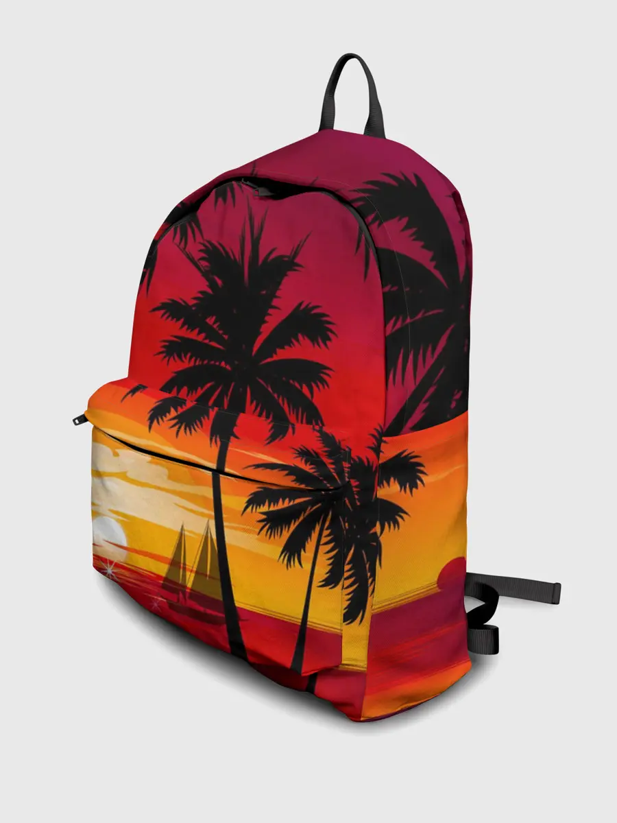 Рюкзак джинсовый / Гавайский закат