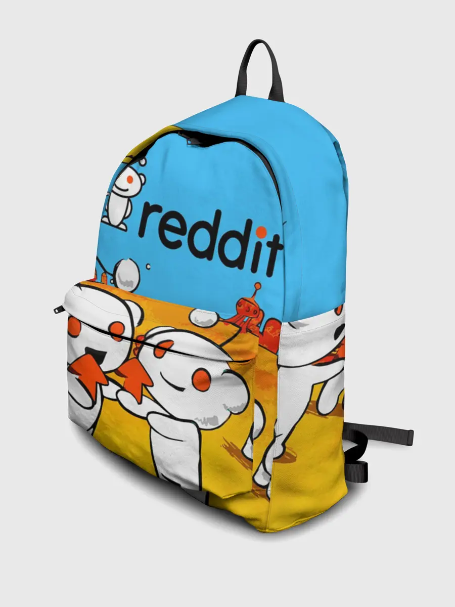 Рюкзак джинсовый / REDDIT / РЕДДИТ / UPVOTE ART