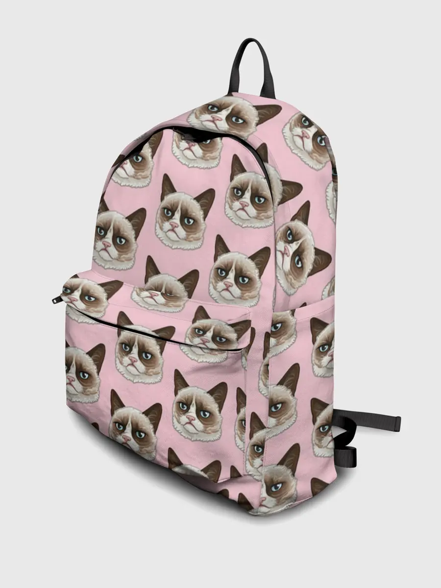 Рюкзак джинсовый / Кот мемасик