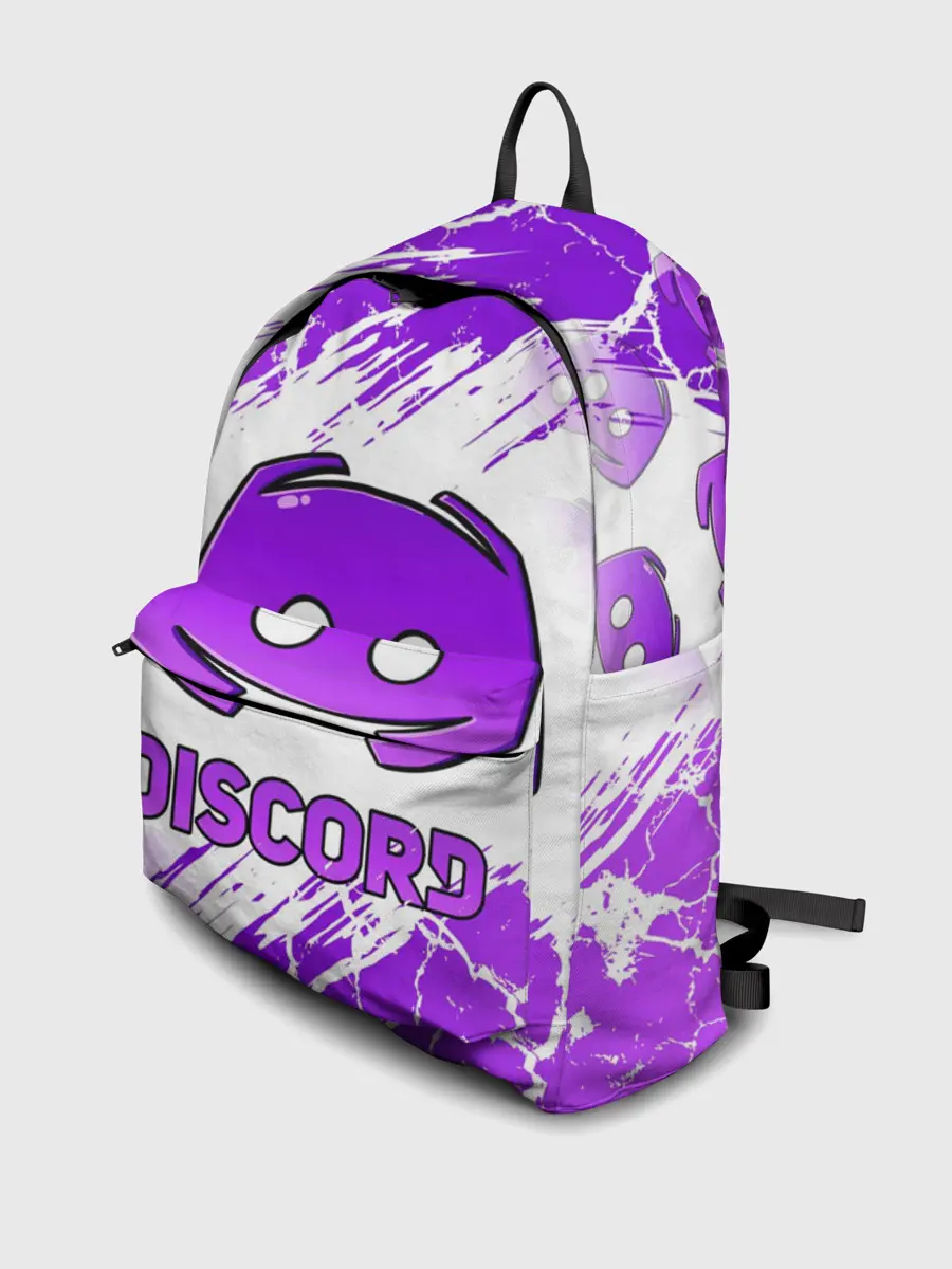 Рюкзак джинсовый / DISCORD / ДИСКОРД / ТРЕЩИНЫ