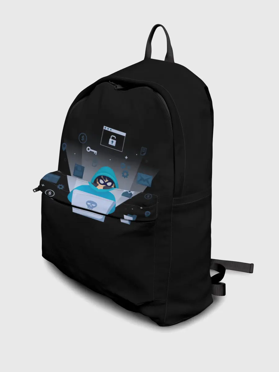 Рюкзак джинсовый / ПРОГРАММИСТ | HACKER