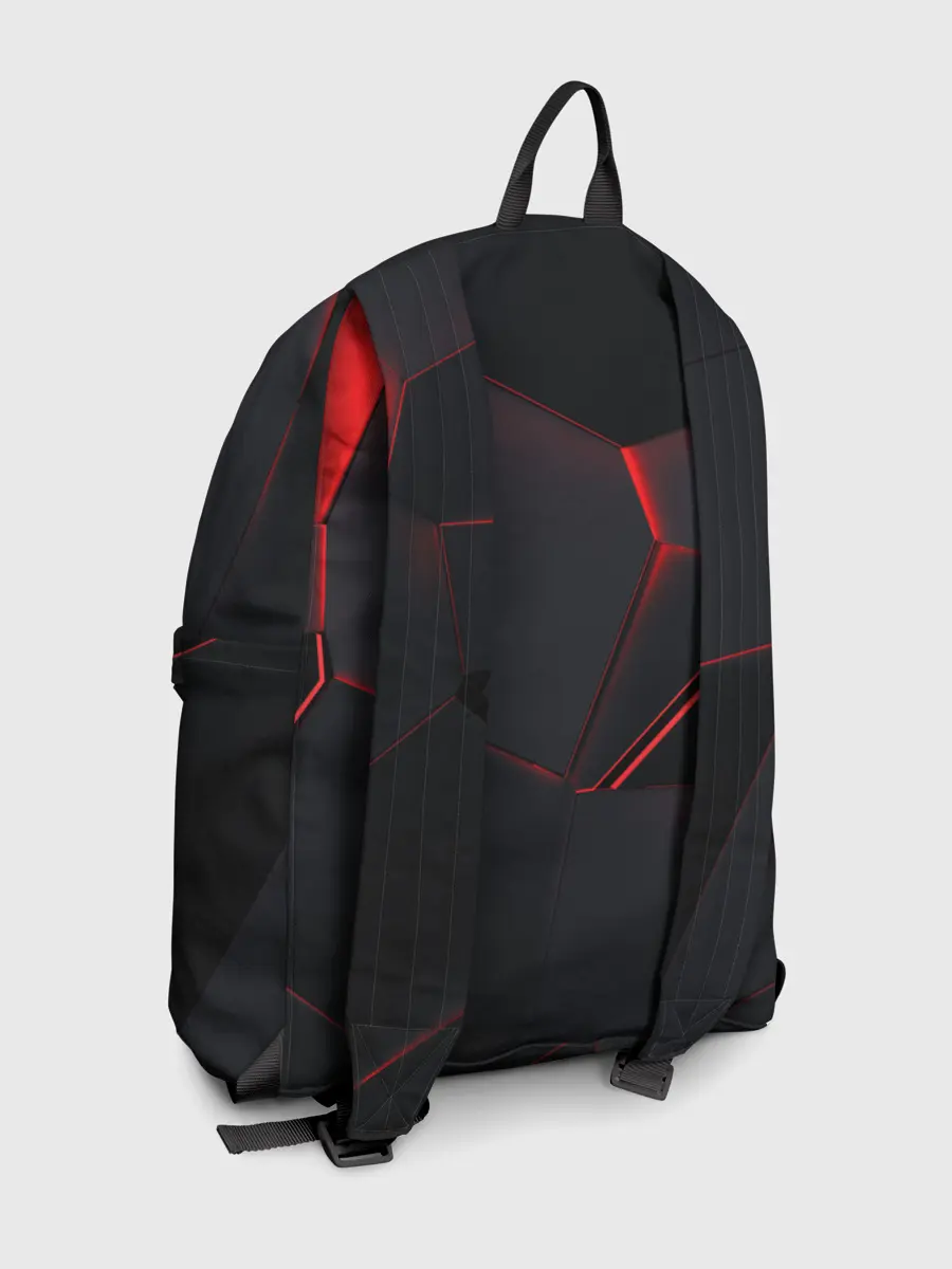 Рюкзак джинсовый / Красные плиты 3D