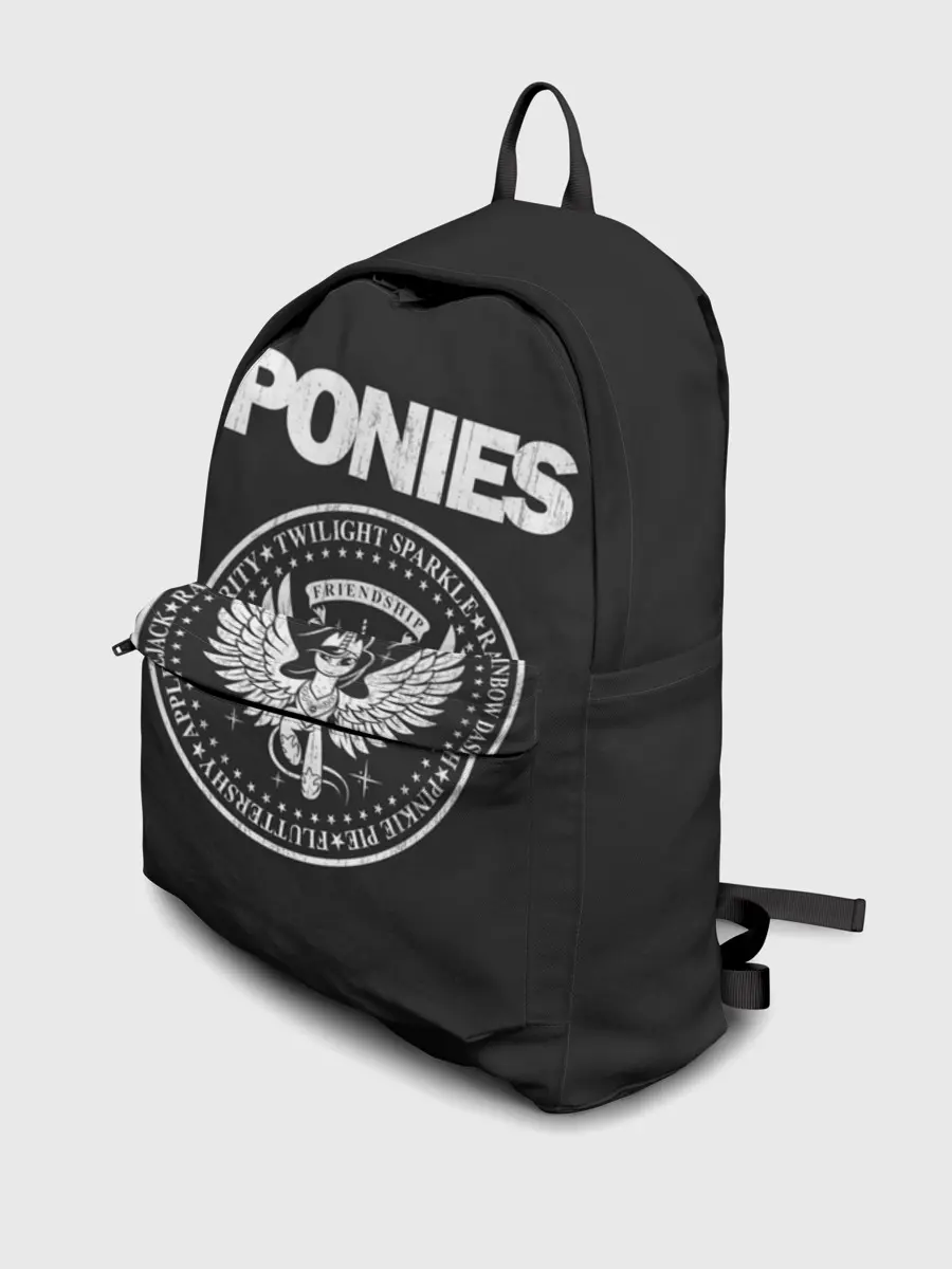 Рюкзак джинсовый / Pony x Ramones