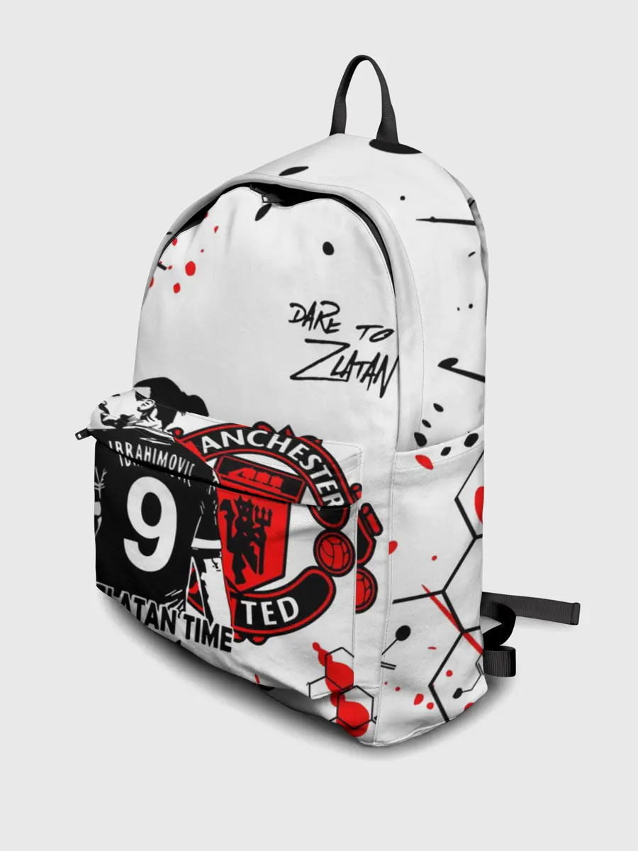 Рюкзак джинсовый / ЗЛАТАН ИБРАГИМОВИЧ / МАНЧЕСТЕР