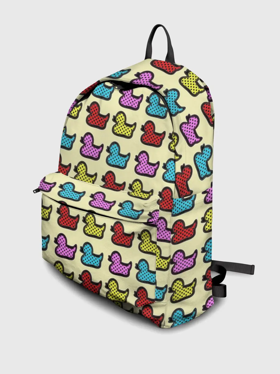 Рюкзак джинсовый / Утиный фон | Утки | Ducks