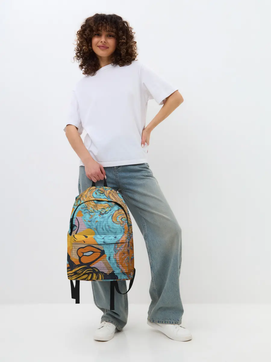 Рюкзак джинсовый / Граффити арт