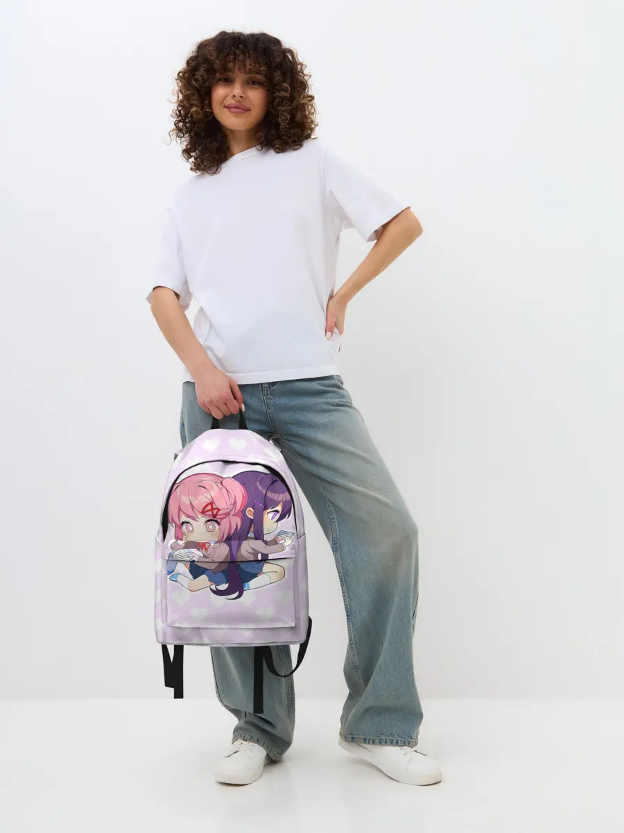 Рюкзак джинсовый / Chibi Natsuki and Yuri