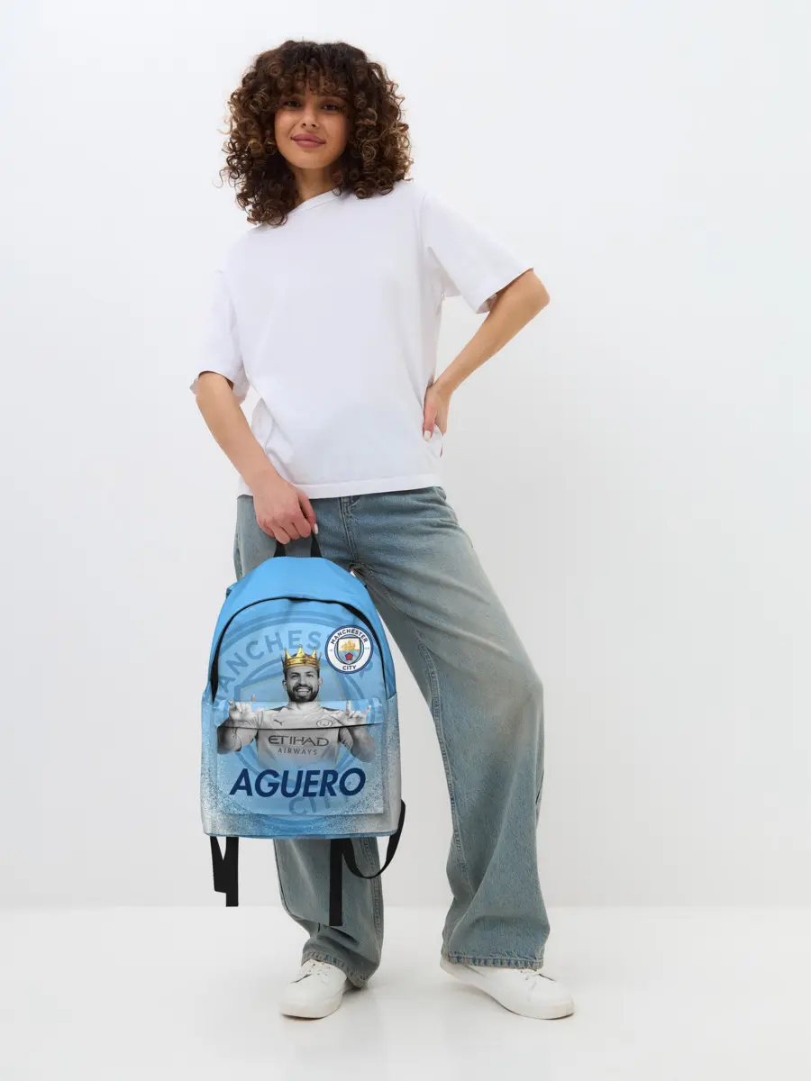 Рюкзак джинсовый / СЕРХИО АГУЭРО / SERGIO AGUERO