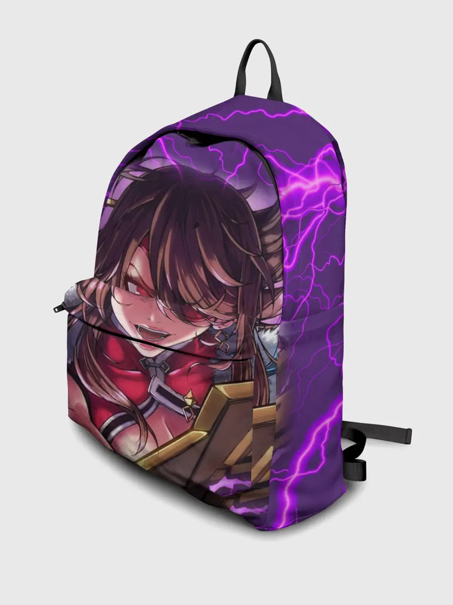 Рюкзак джинсовый / GENSHIN IMPACT / МОЛНИЯ