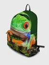 Рюкзак джинсовый / Тропическая лягушка