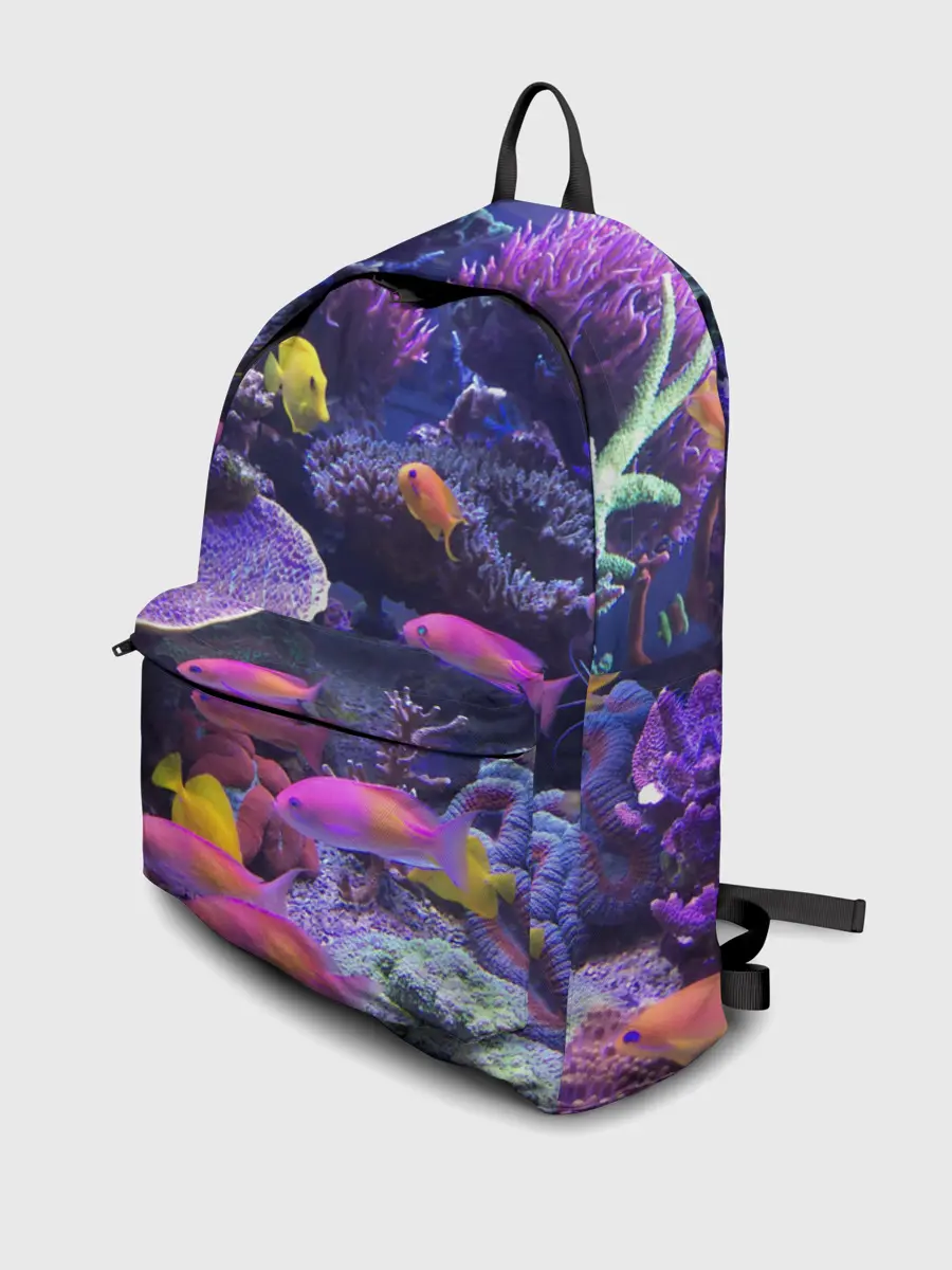 Рюкзак джинсовый / Коралловые рыбки