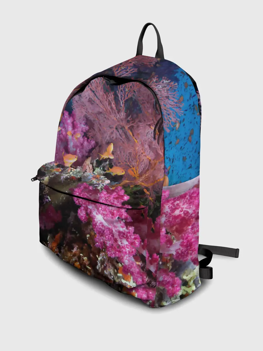 Рюкзак джинсовый / Коралловые рыбки