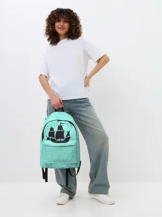 Рюкзак джинсовый / Корабль