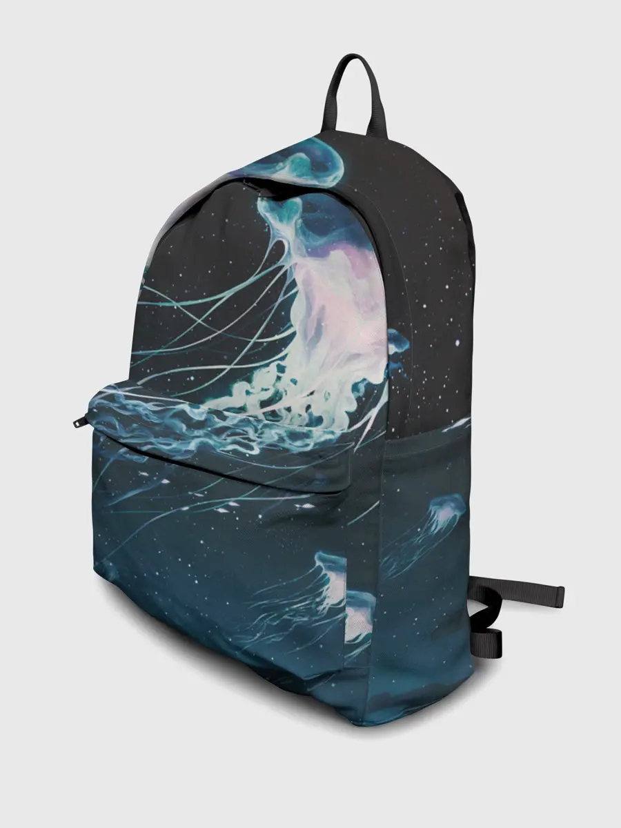 Рюкзак джинсовый / Рисунок медуза