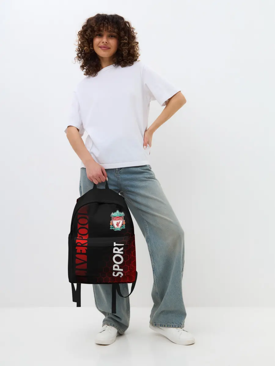 Рюкзак джинсовый / LIVERPOOL / ЛИВЕРПУЛЬ / СПОРТ