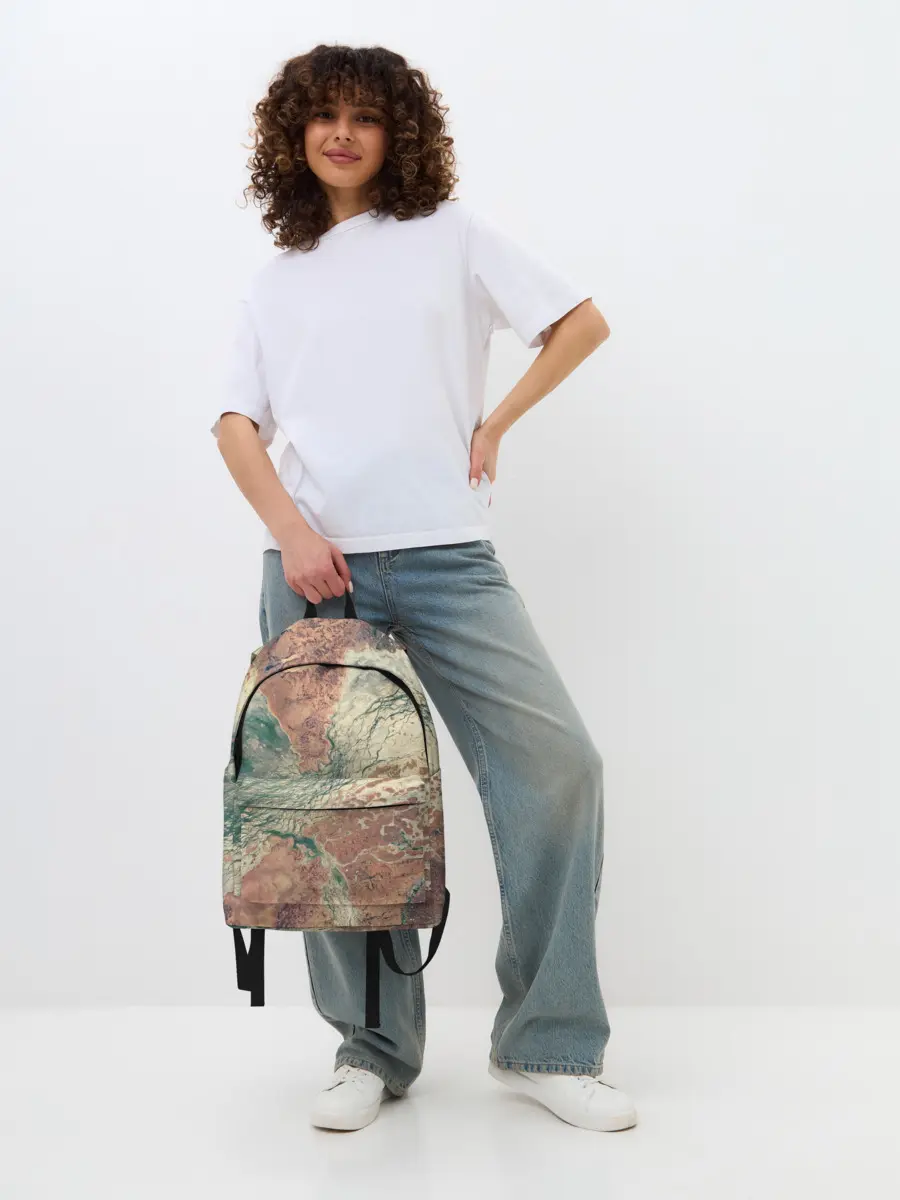 Рюкзак джинсовый / Снимок со СпуТника