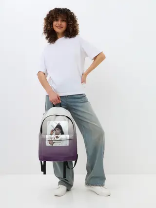 Рюкзак джинсовый / Майкл Джексон навсегда