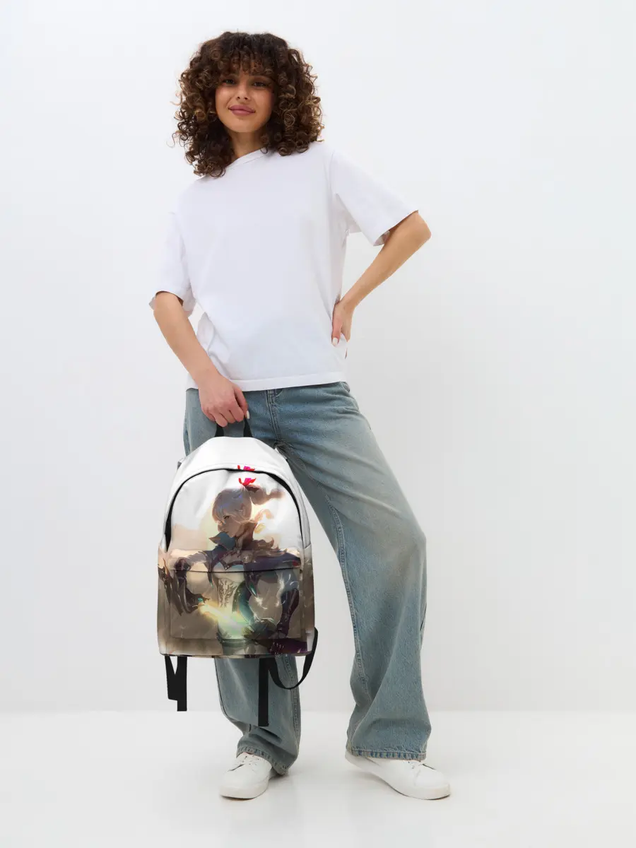 Рюкзак джинсовый / GENSHIN IMPACT ДЕВУШКА