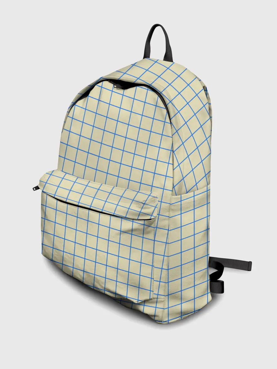 Рюкзак джинсовый / Клетка Школьная тетрадка