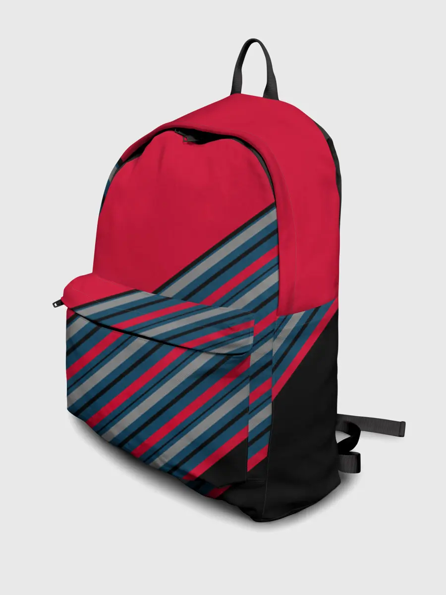 Рюкзак джинсовый / Абстрактный асимметричный