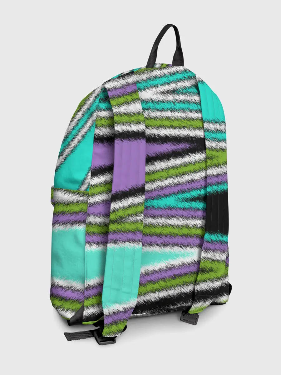 Рюкзак джинсовый / Абстрактный асимметричный