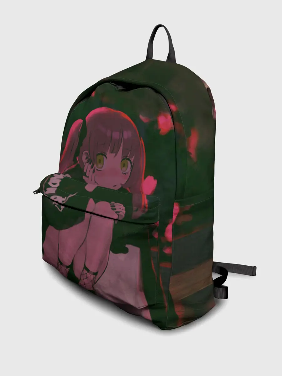 Рюкзак джинсовый / Аниме девушка