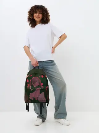 Рюкзак джинсовый / Аниме девушка