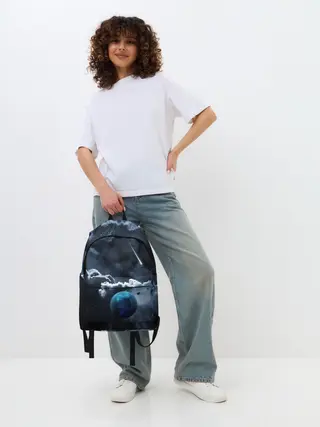 Рюкзак джинсовый / КОСМИЧЕСКИЕ ОБЛАКА