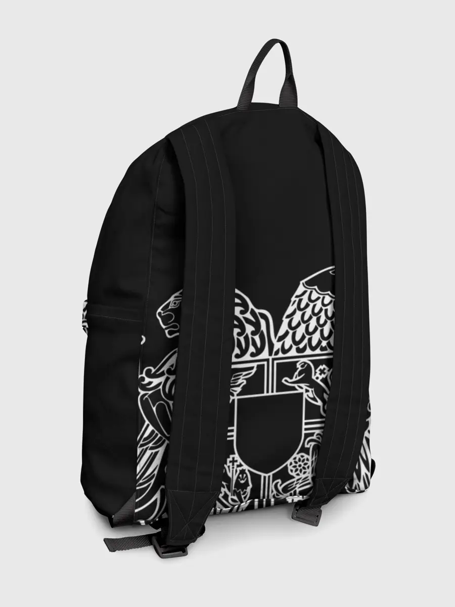 Рюкзак джинсовый / Герб Армении и флаг