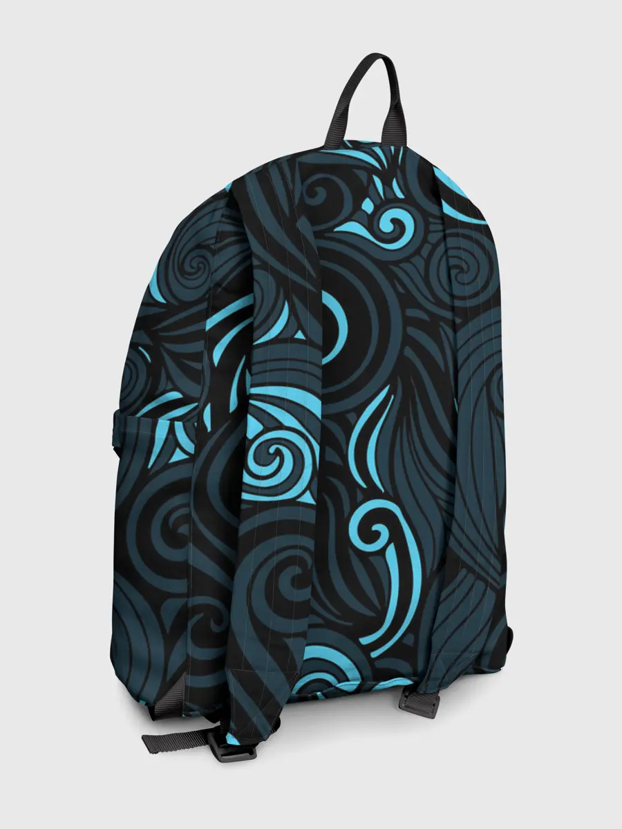 Рюкзак джинсовый / Лазурные листья