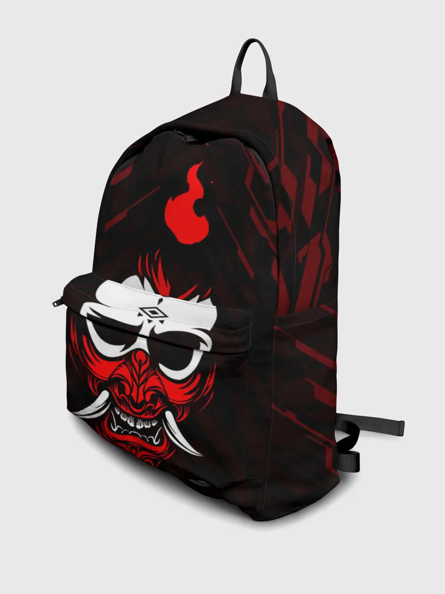 Рюкзак джинсовый / DEMON | CYBERPUNK 2077 | КИБЕРПАНК