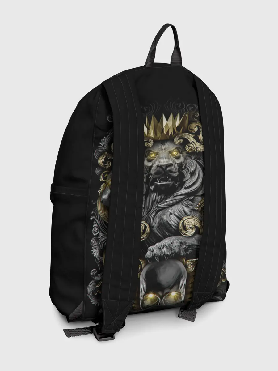 Рюкзак джинсовый / Золотой лев