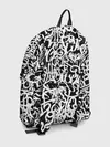 Рюкзак джинсовый / Graffiti white on black