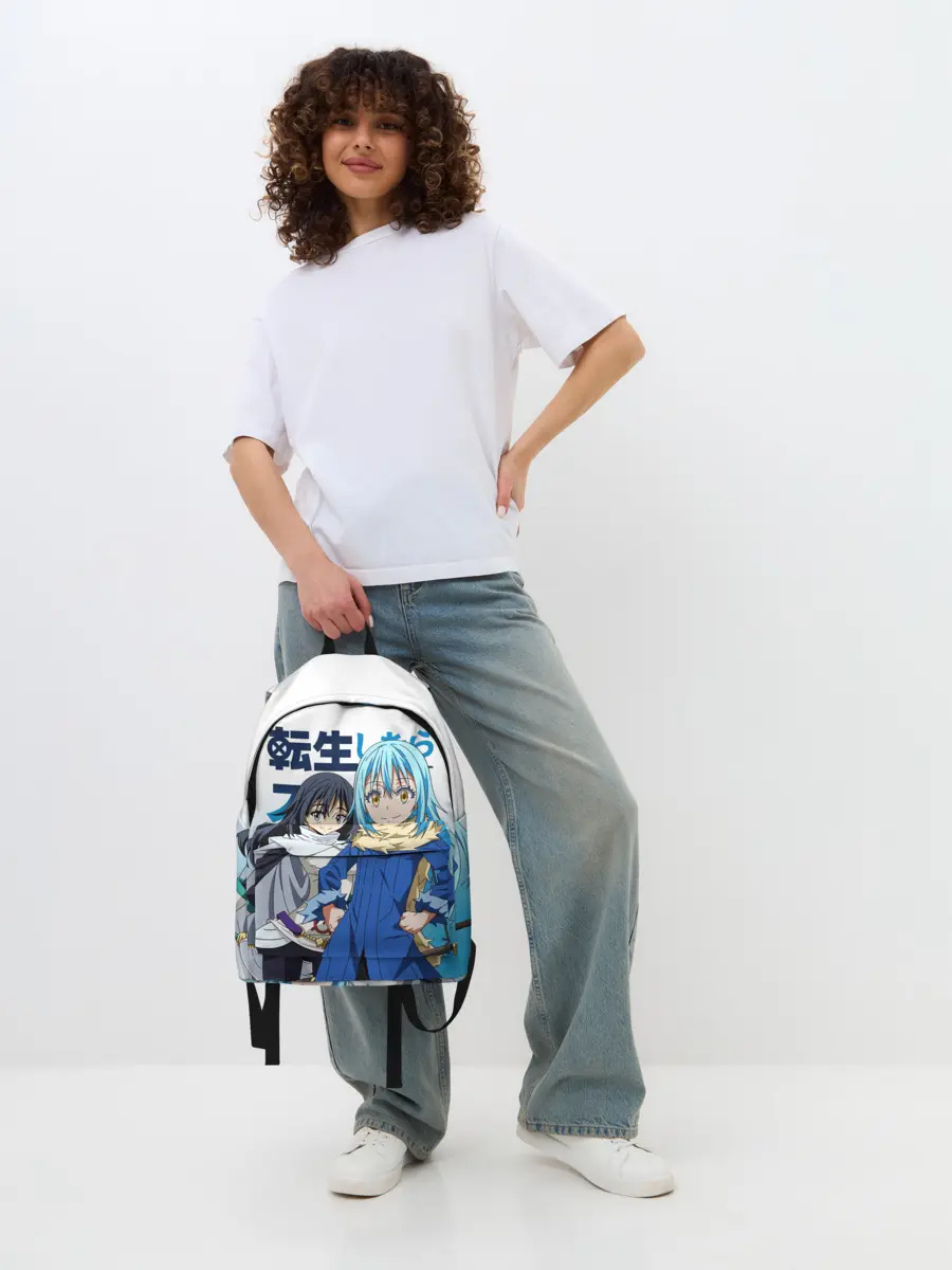 Рюкзак джинсовый / TenSura, Румиру и Сидзуэ