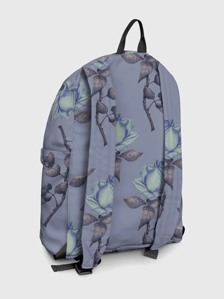 Рюкзак джинсовый / Голубые розы