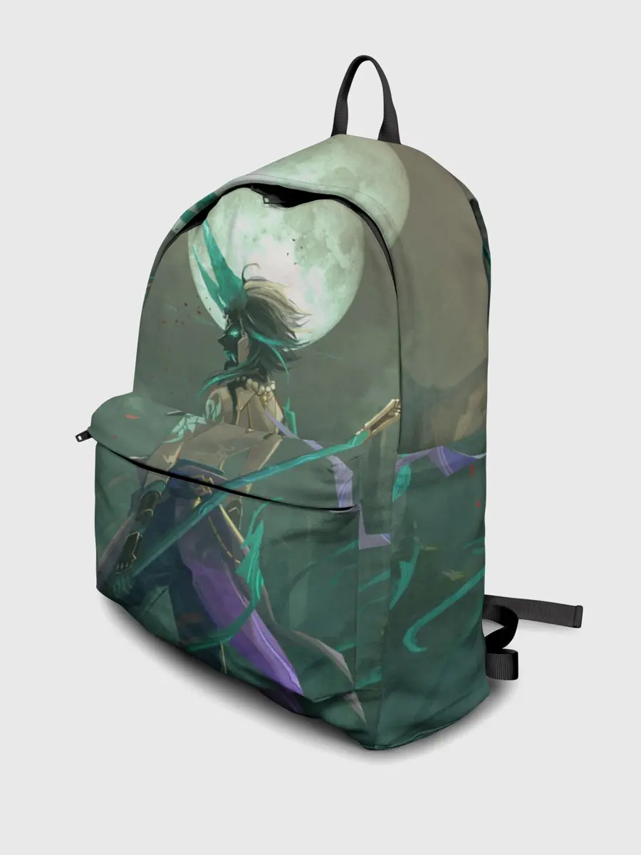 Рюкзак джинсовый / XIAO | СЯО | ПОЛНОЛУНИЕ