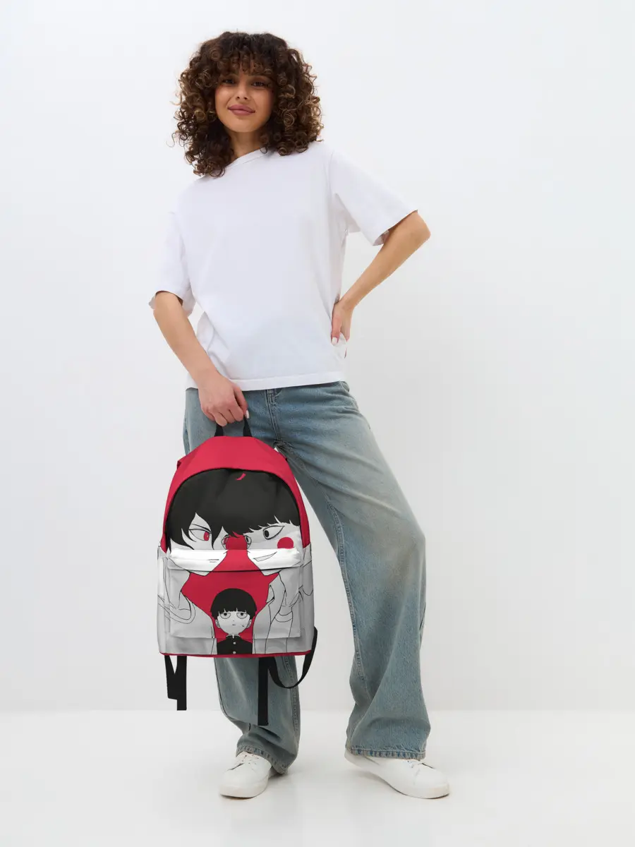 Рюкзак джинсовый / Mob psycho 100 | Моб Психо 100