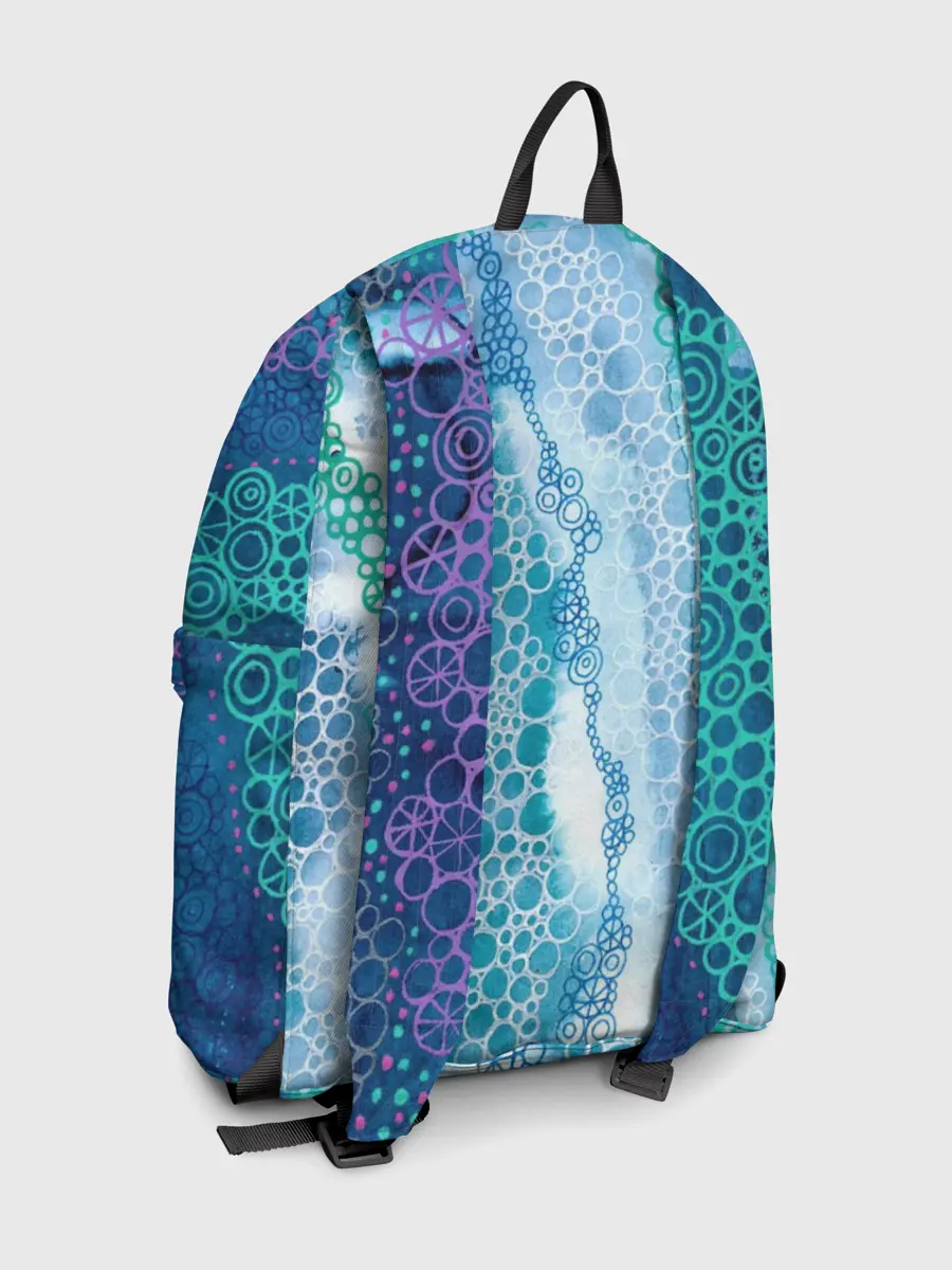 Рюкзак джинсовый / Водопад красочной пены