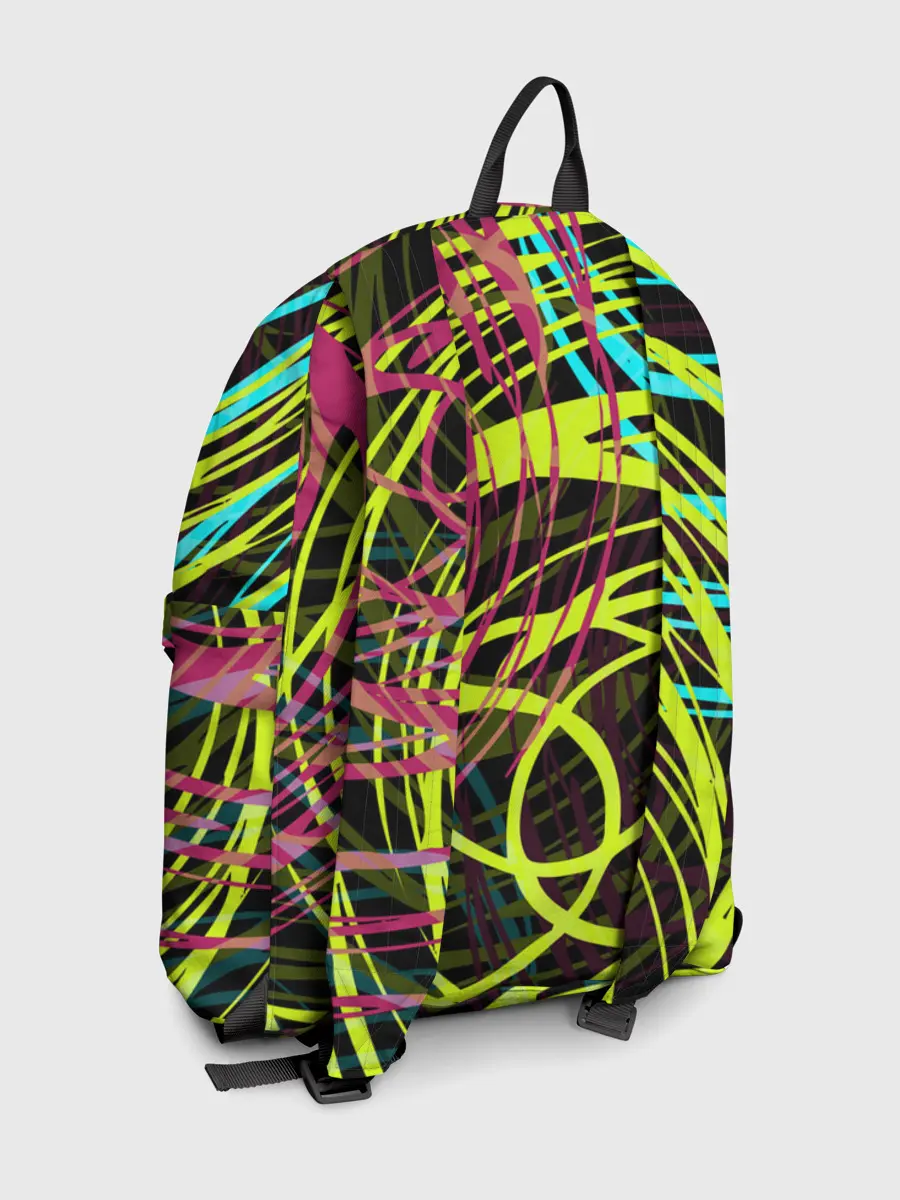 Рюкзак джинсовый / Разноцветные спирали