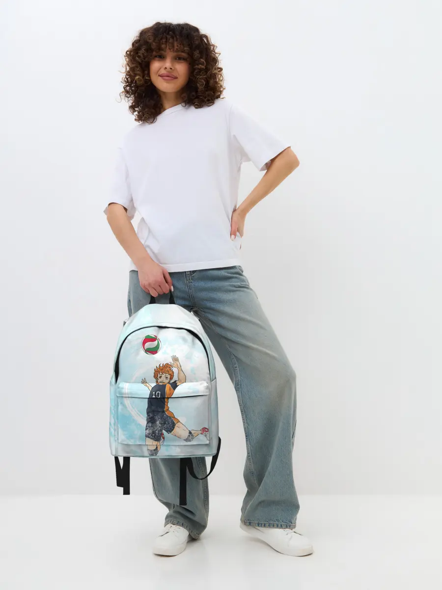 Рюкзак джинсовый / Шоё Хината | Хайкю